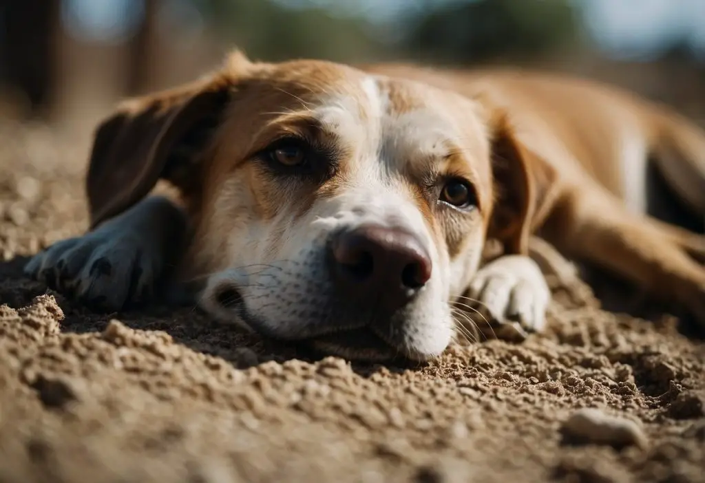a cute dog on the ground - featured image